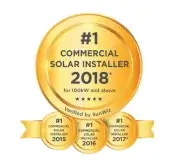 commercial solar installer 2018 award winner