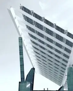 Roof resembling solar panels, symbolizing energy efficiency